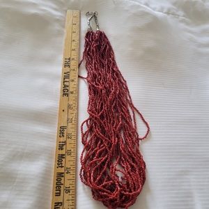 Vintage Coral Multi-stranded necklace